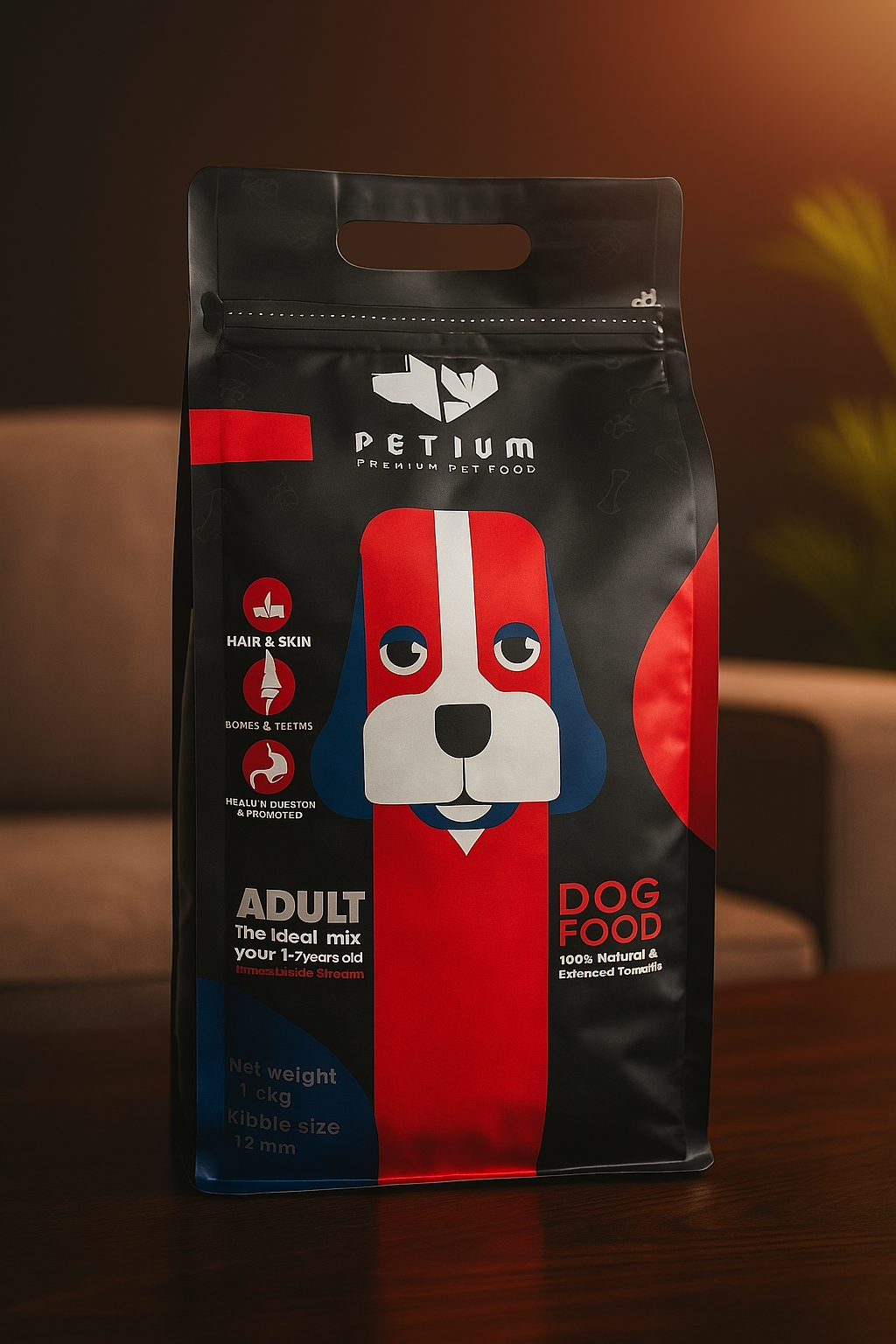 غذای سگ بالغ نژاد بزرگ بسته 1500 گرمی